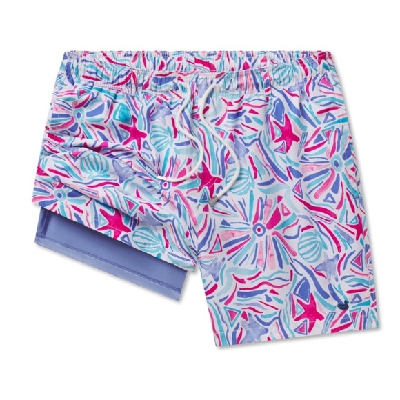 Men’s SOUTHERN MARSH Jubilee lined swim trunks- teal & pink. Size large - Picture 3 of 10